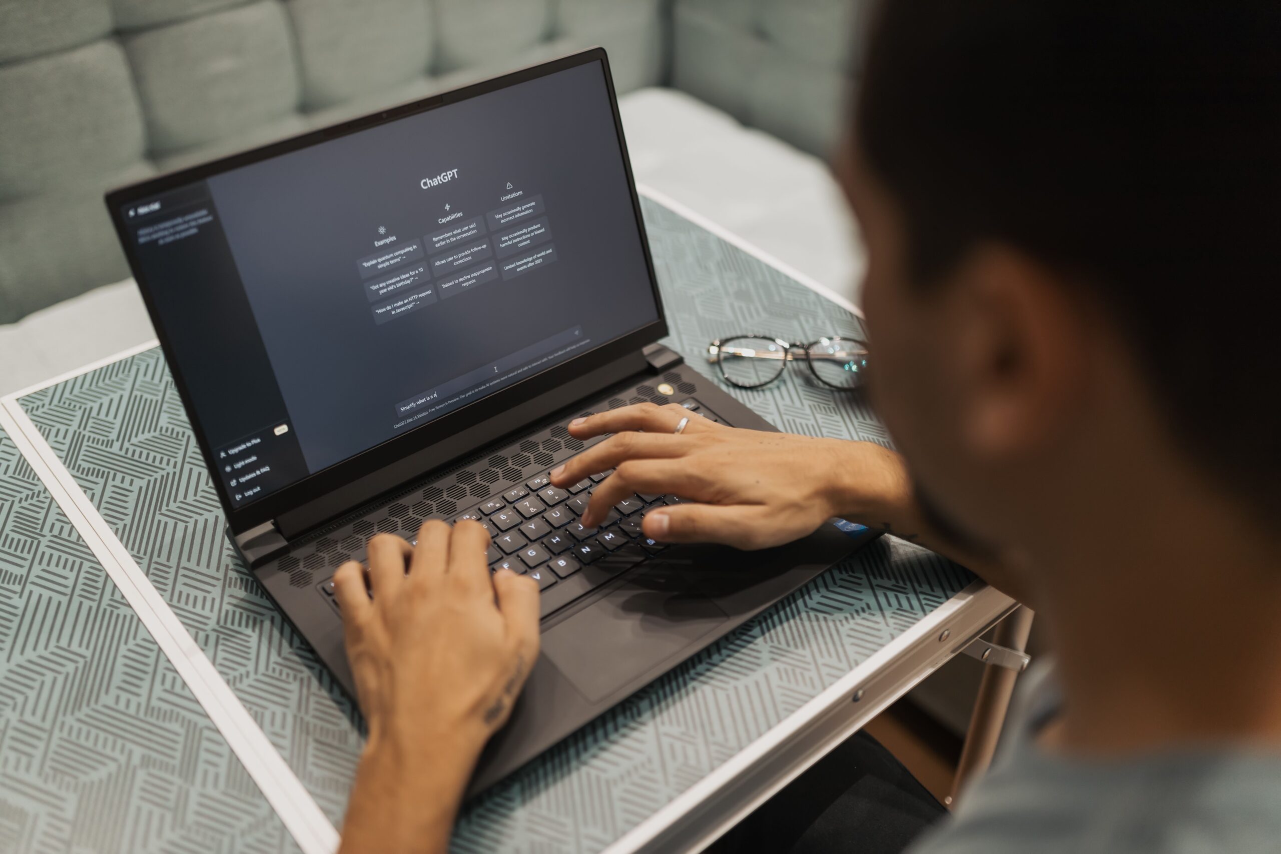 AI productivity assistant on a laptop